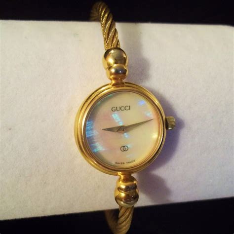 vintage gucci ladies bangle watch|vintage Gucci watch 1980s.